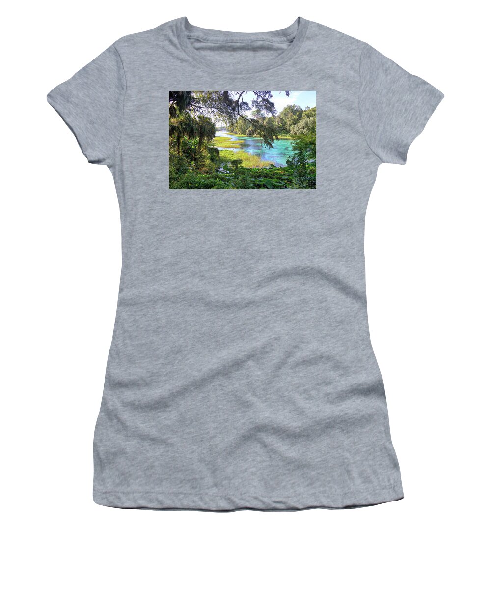 Florida Women's T-Shirt featuring the photograph Natural Springs by Alison Belsan Horton