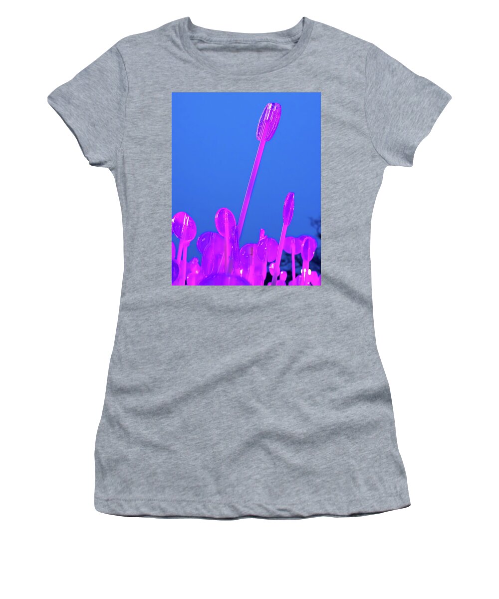  Women's T-Shirt featuring the photograph Neon Rising by Rick Nelson