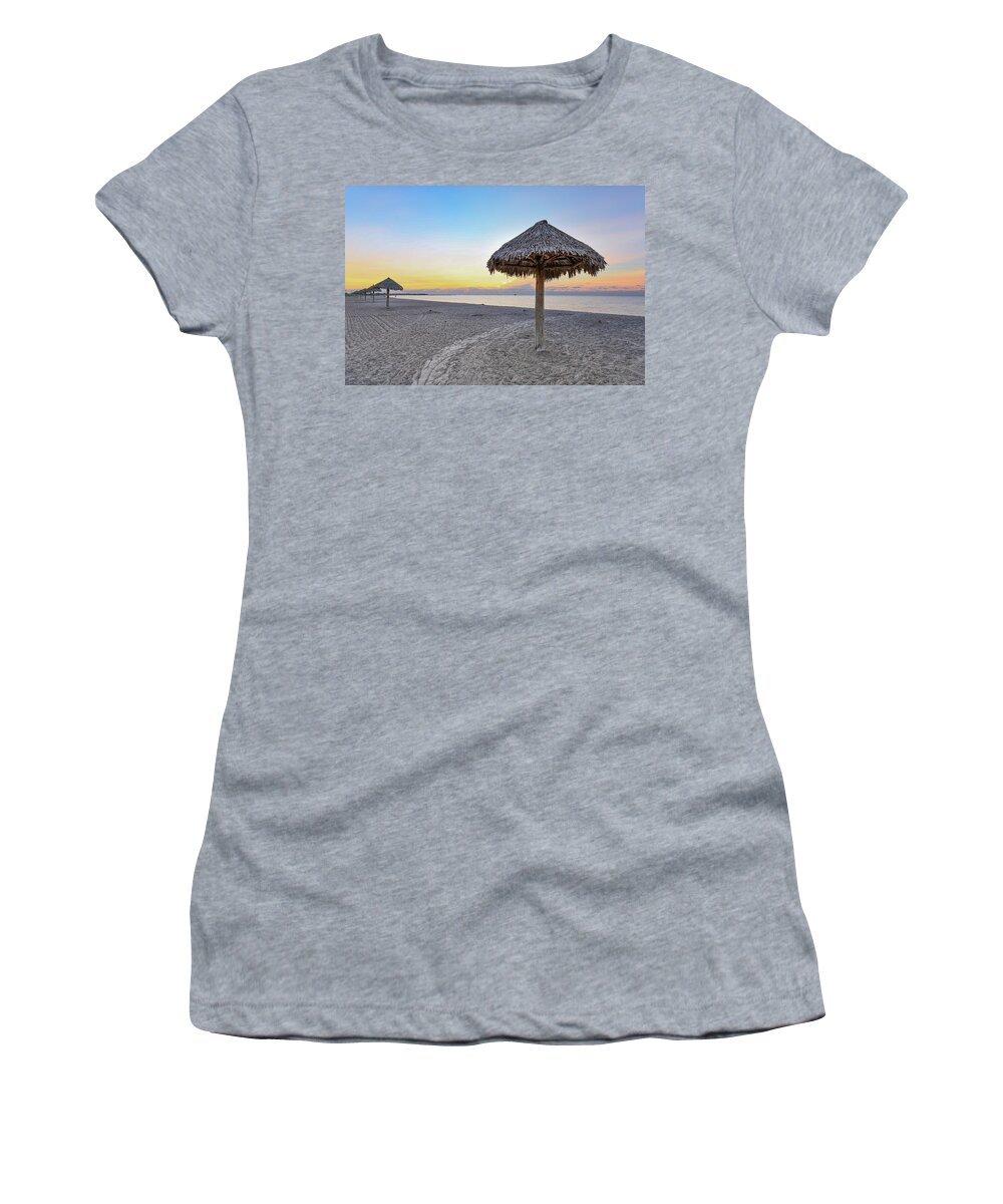 Beach Women's T-Shirt featuring the photograph Never Forgotten by Christopher Rice