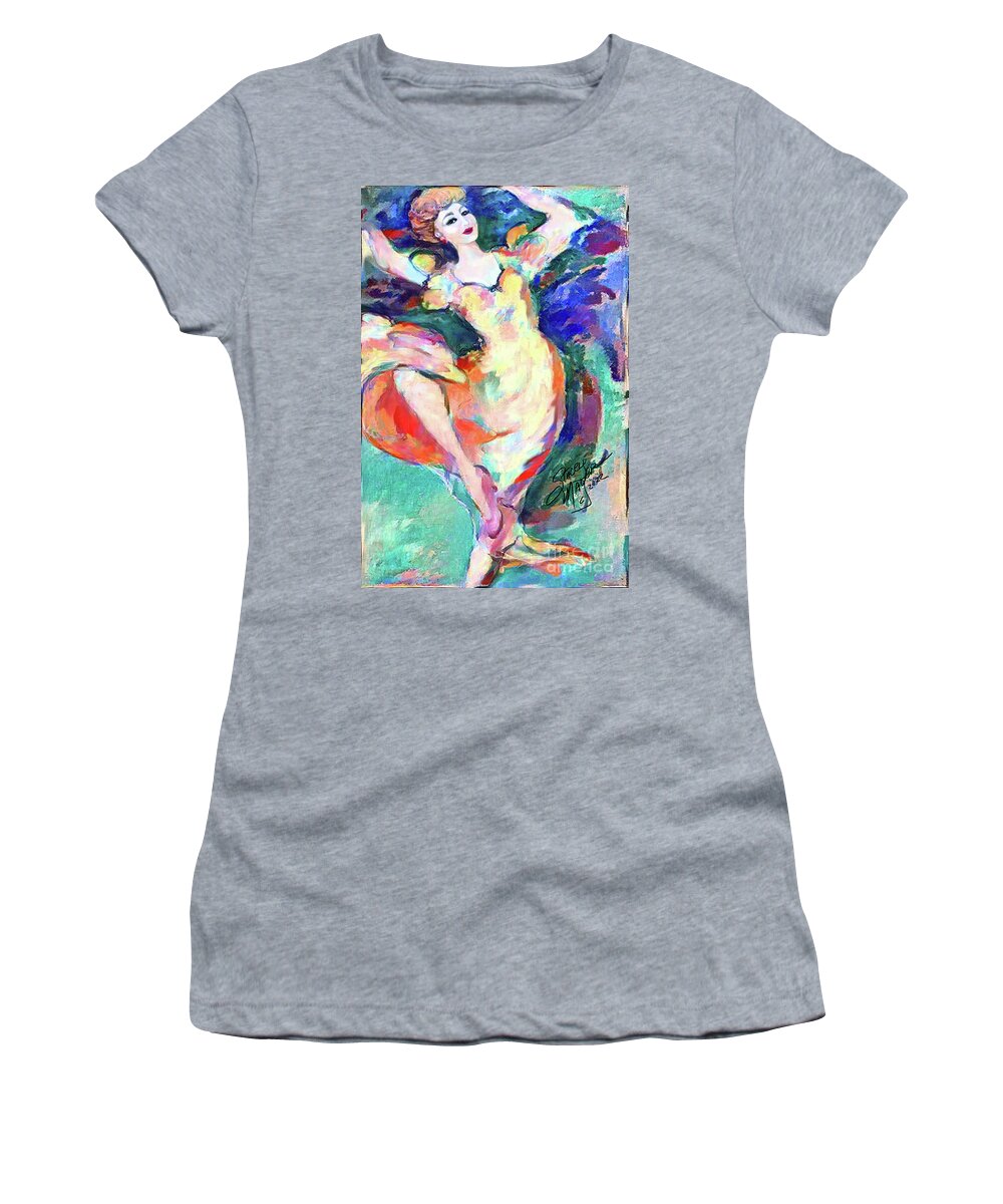 Figurative Art Women's T-Shirt featuring the digital art New Dancing Shoes 02 by Stacey Mayer