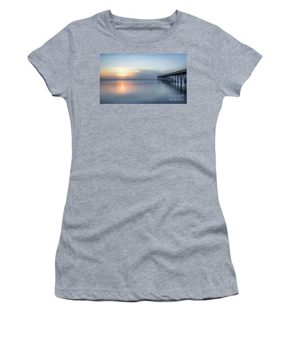 New England Women's T-Shirt featuring the photograph New England Sunrise by Shelia Hunt