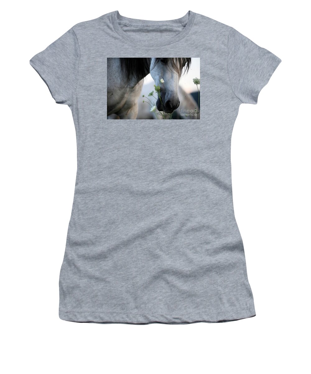 Andalusian Women's T-Shirt featuring the photograph Novelera and Lace by Carien Schippers