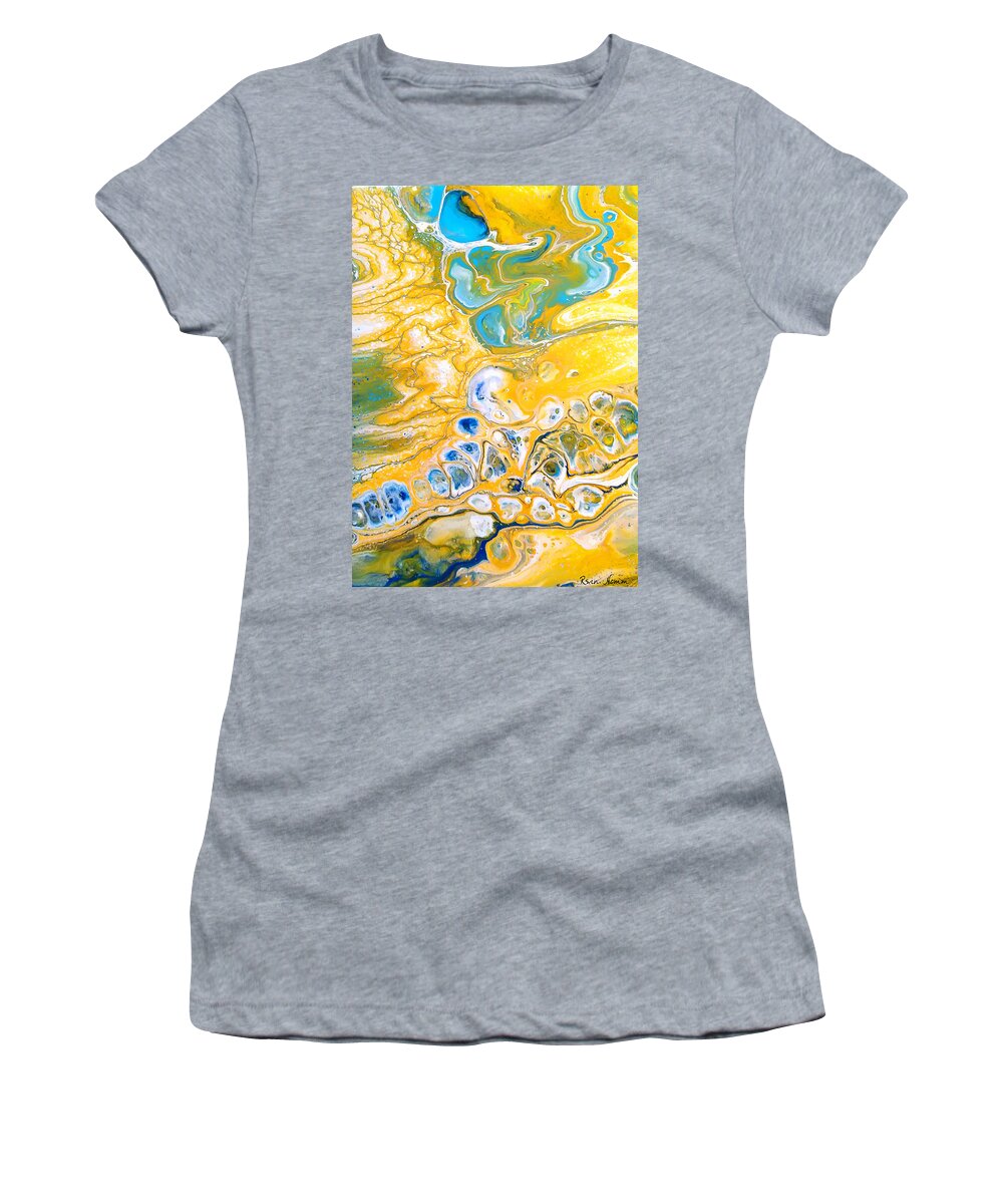  Women's T-Shirt featuring the painting Oasis by Rein Nomm