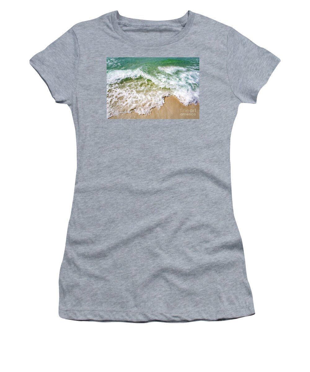 Beach Women's T-Shirt featuring the photograph Ocean Waves by Beachtown Views