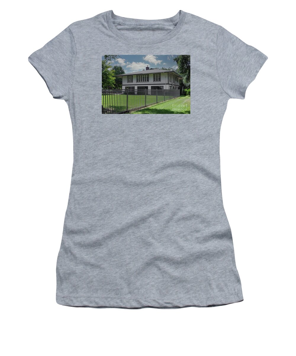 Officers Quarters Women's T-Shirt featuring the photograph Officers Quarters - North Charleston Navy Base by Dale Powell
