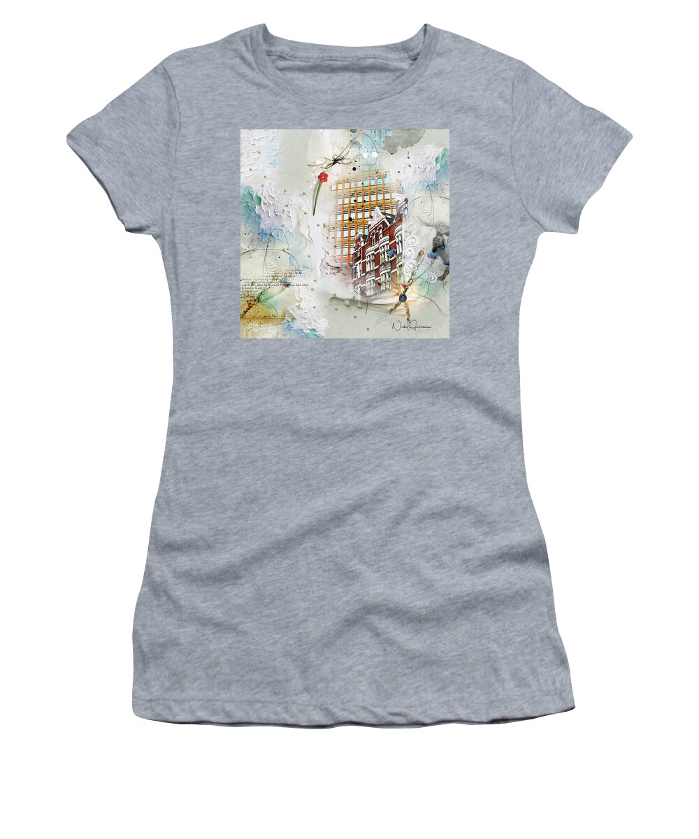 London Women's T-Shirt featuring the digital art Old and New - High Holborn by Nicky Jameson