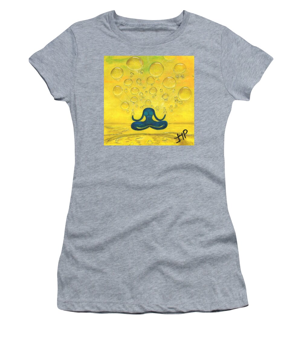 Spirituality Women's T-Shirt featuring the painting One Consciousness by Esoteric Gardens KN