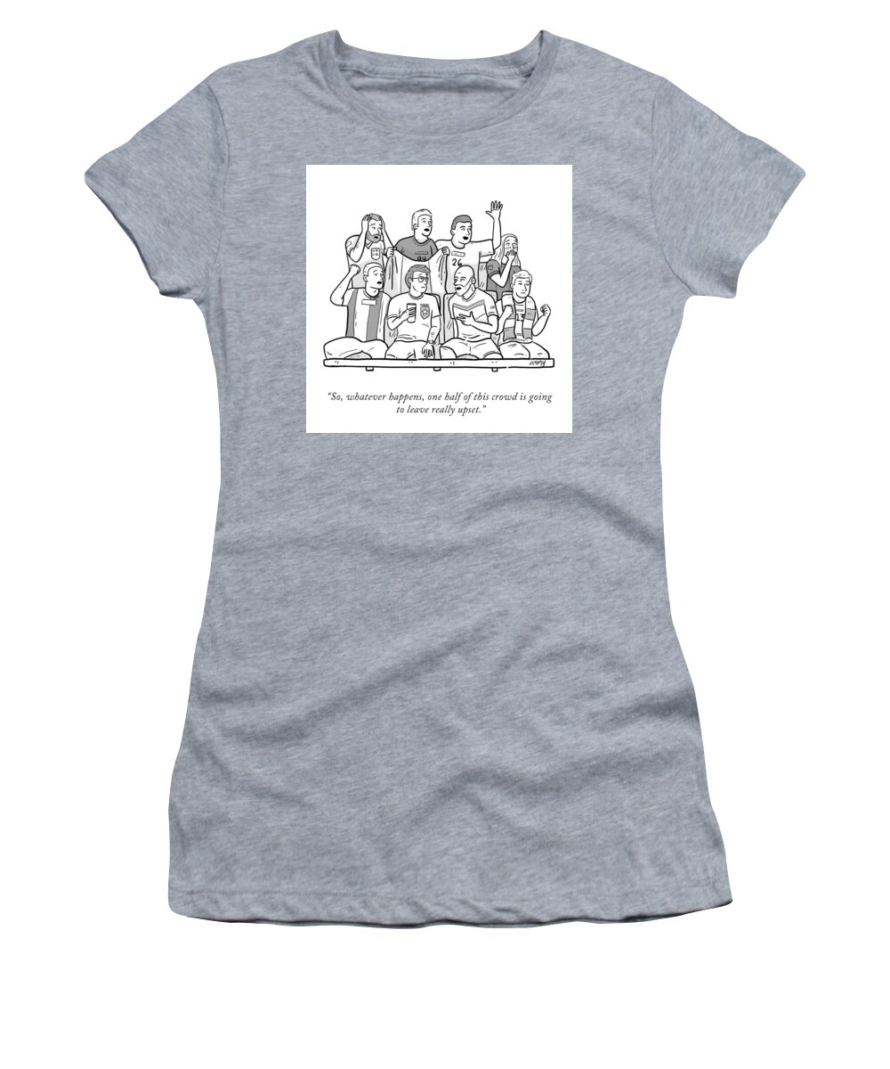 So Women's T-Shirt featuring the drawing One Half of This Crowd by Jimmy Craig