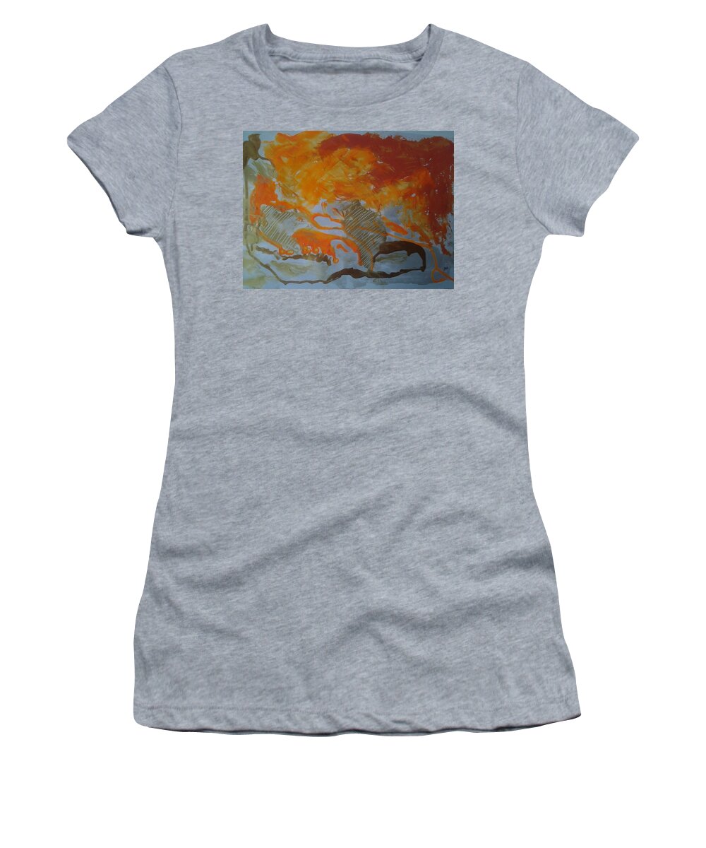  Women's T-Shirt featuring the painting opera aperta Caos49 by Giuseppe Monti