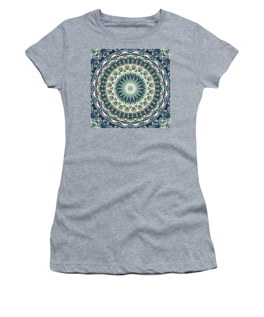 Mandala Women's T-Shirt featuring the digital art Ornate Mandala Two by Phil Perkins