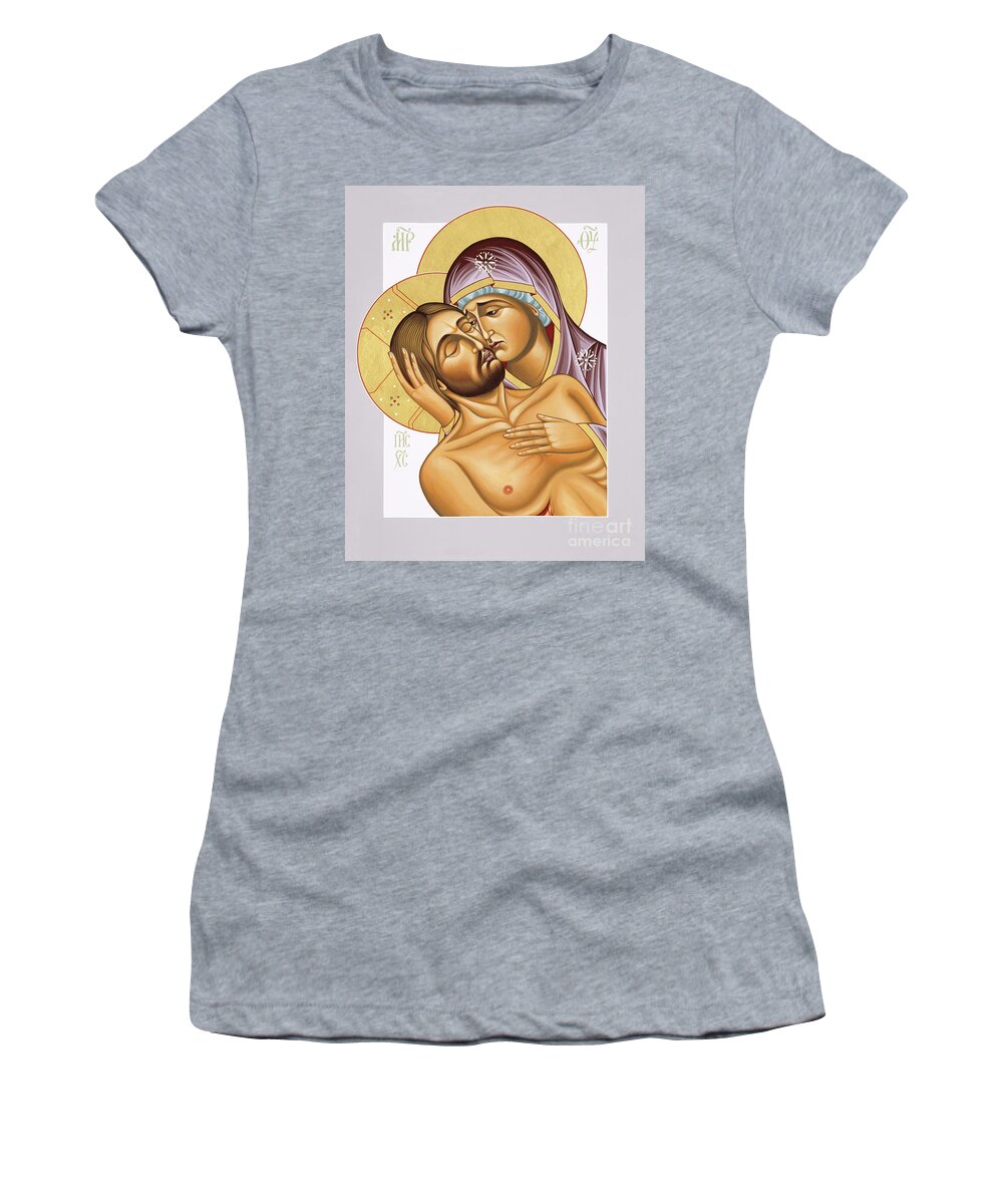 Our Lady Of Magadan Women's T-Shirt featuring the painting Our Lady of Magadan 056 by William Hart McNichols