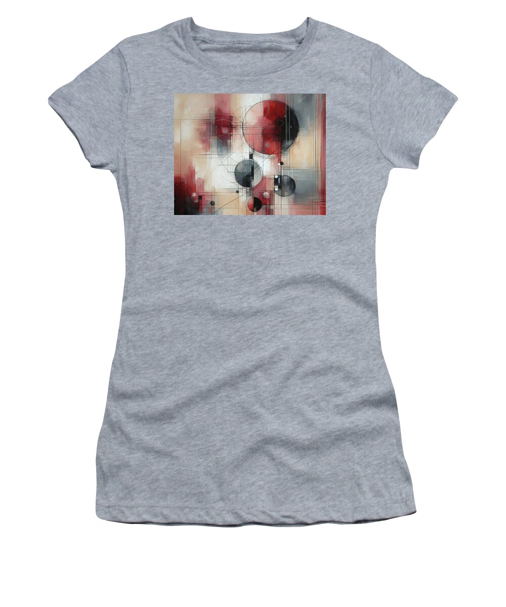 Abstract Women's T-Shirt featuring the digital art Outer Limits by Alison Frank