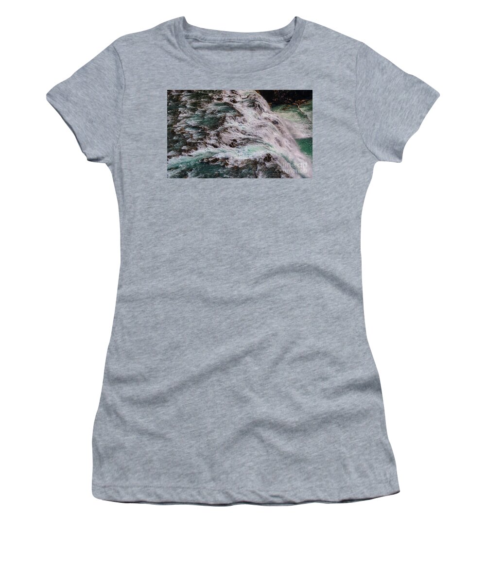 Waterfall Women's T-Shirt featuring the photograph Over the Falls by Seth Betterly