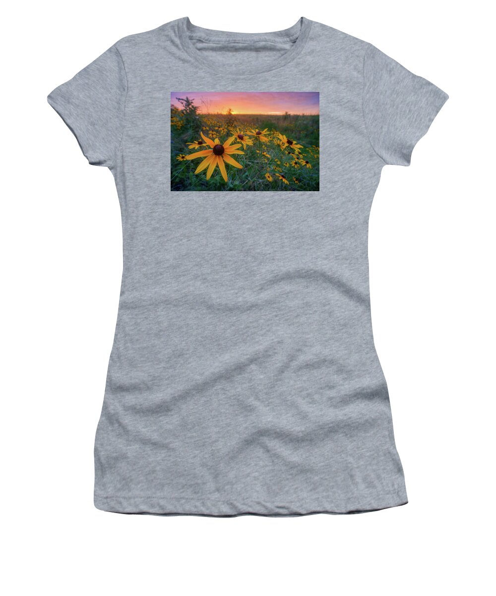 Wildflower Women's T-Shirt featuring the photograph Paintbrush Prairie II by Robert Charity