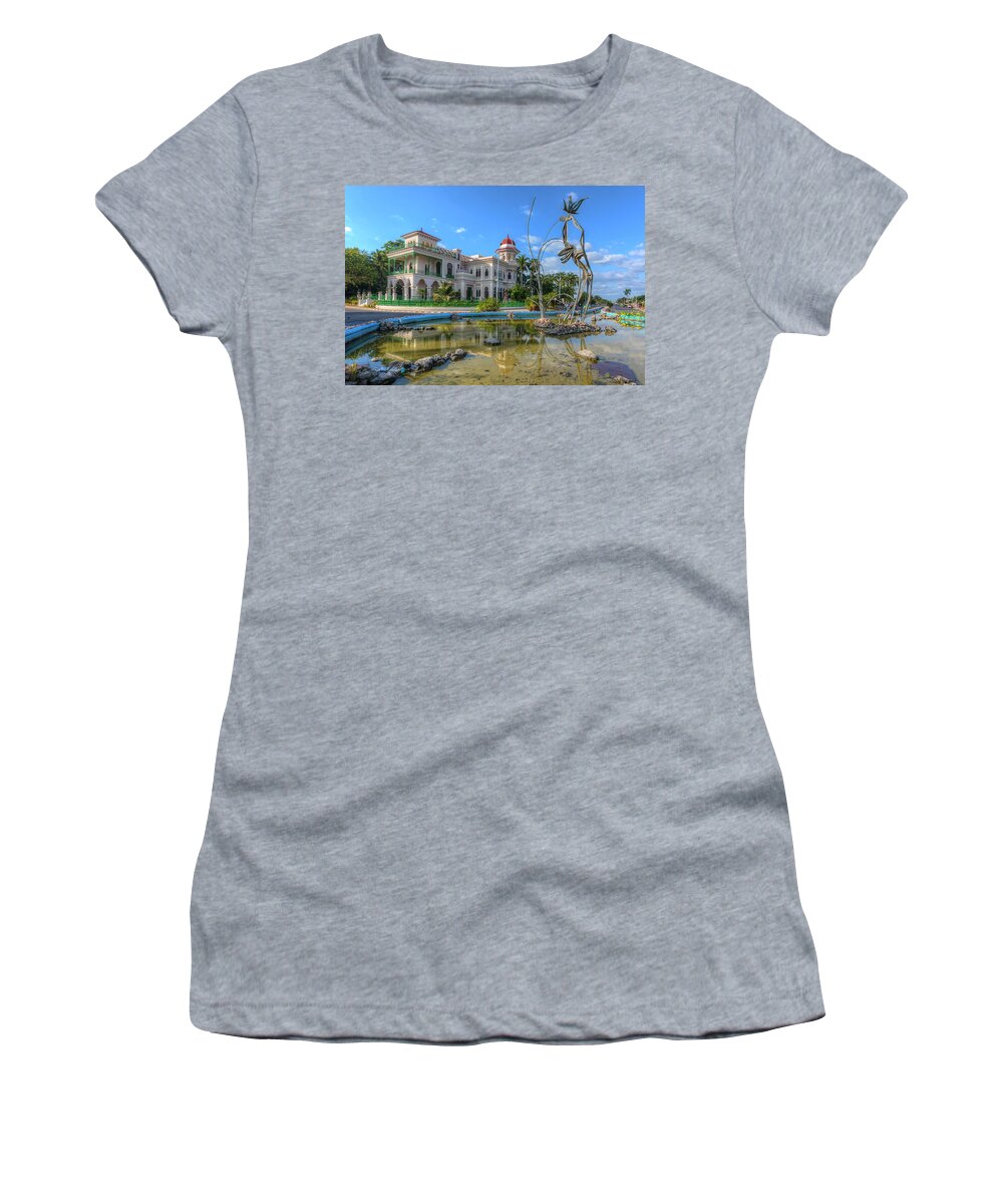 Palacio De Valle Women's T-Shirt featuring the photograph Palacio de Valle in Cienfuegos - Cuba by Joana Kruse