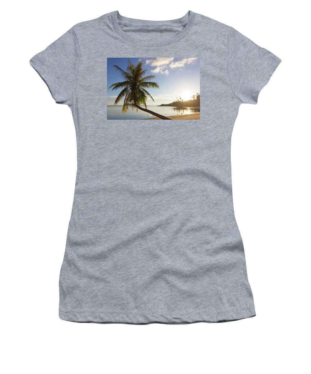 Thailand Women's T-Shirt featuring the photograph Palm Sunset by Josu Ozkaritz