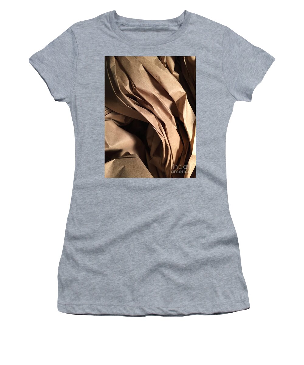 Swirls Women's T-Shirt featuring the photograph Paper Series 1-15 by J Doyne Miller