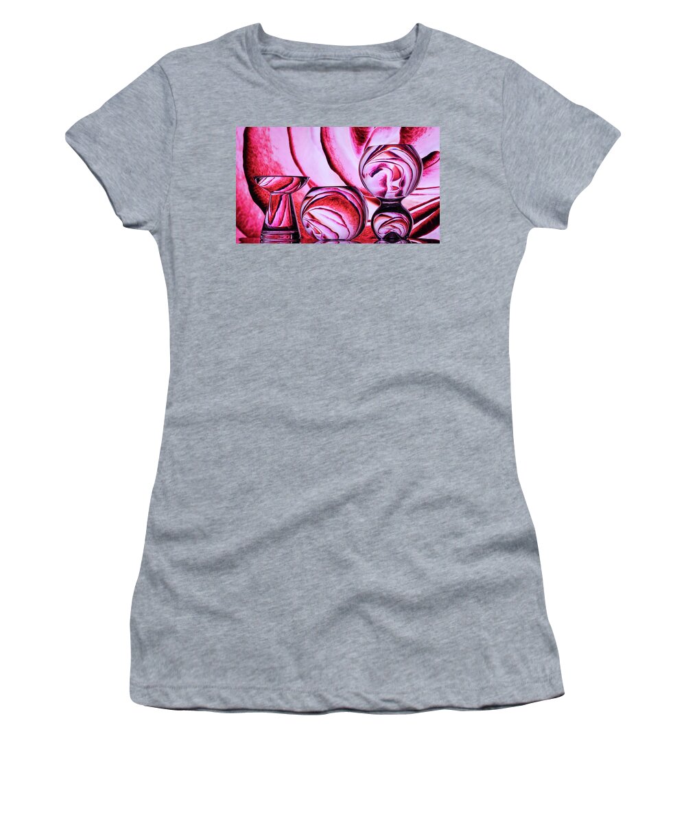 Refraction Women's T-Shirt featuring the photograph Passion by Elvira Peretsman