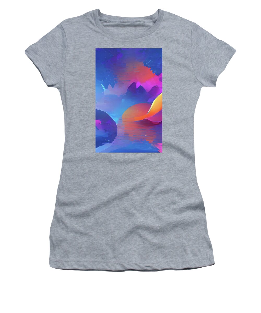  Women's T-Shirt featuring the digital art Peak by Rod Turner