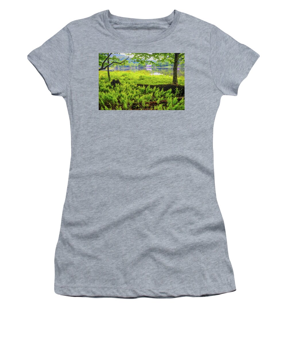 Virginia Women's T-Shirt featuring the photograph Peaks of Otter in Virginia by James C Richardson