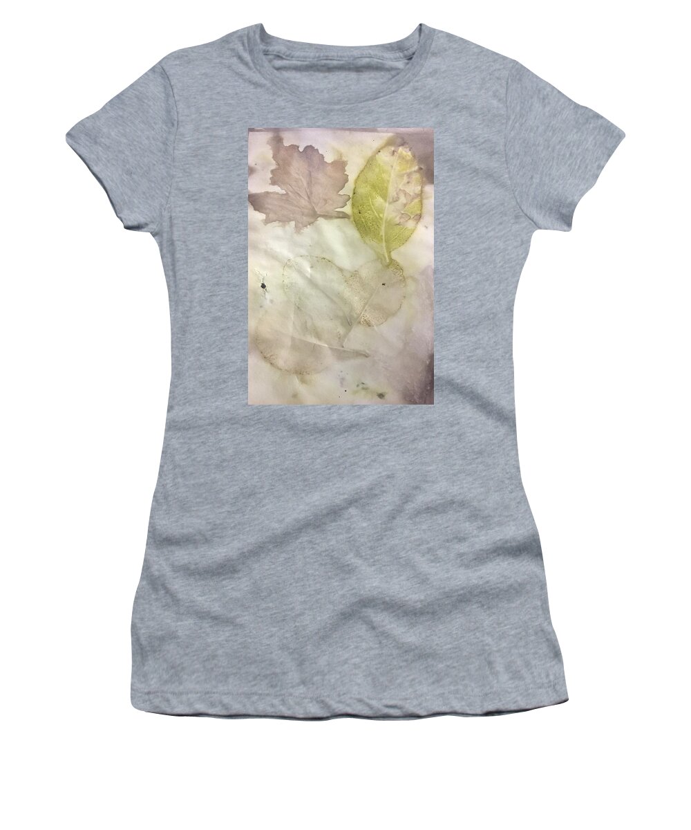 Pickle Women's T-Shirt featuring the mixed media Pickle Paper #7 by Sharon Duguay
