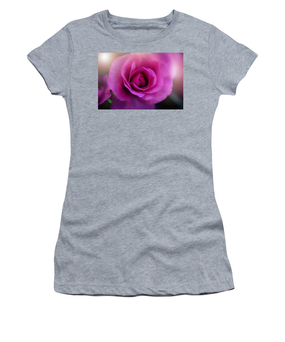  Women's T-Shirt featuring the photograph Pink Delight by Nicole Engstrom