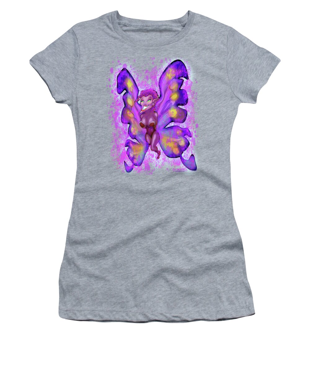 Pixie Women's T-Shirt featuring the digital art Pixie by Kevin Middleton