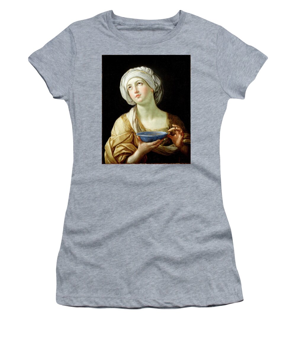 Woman Women's T-Shirt featuring the painting Portrait of a Woman by Long Shot