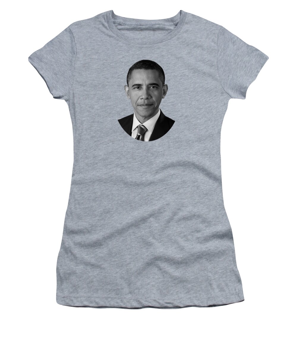 Obama Women's T-Shirt featuring the photograph President Barack Obama - Official Portrait by War Is Hell Store
