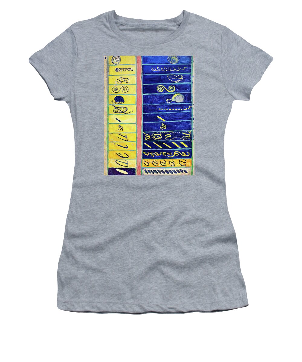 Abstract Women's T-Shirt featuring the painting Primordal Chaos Number 6 Group 1 by Hilma Af Klint 1907 by Hilma af Klint