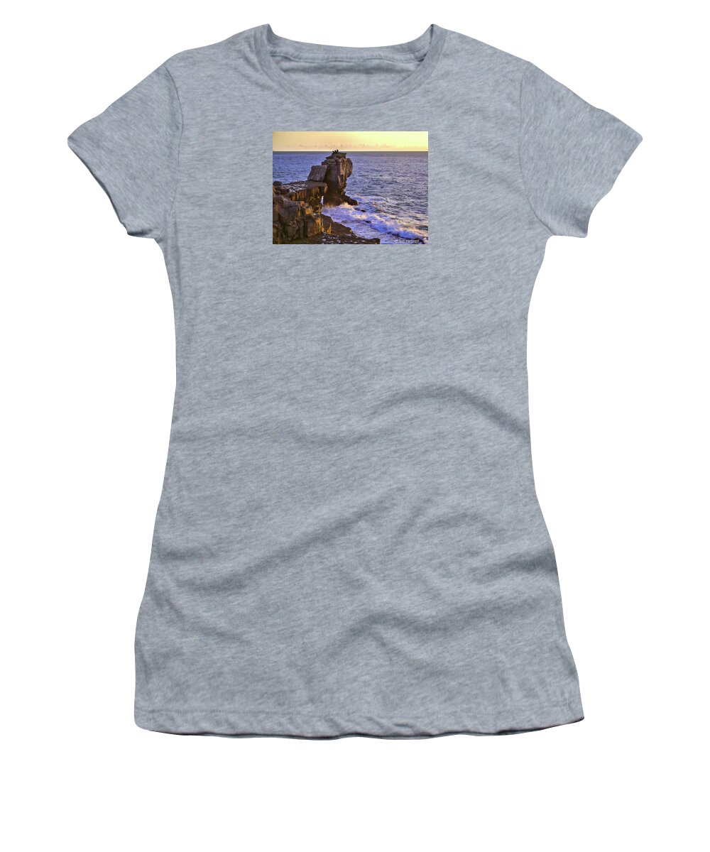 Coast Women's T-Shirt featuring the photograph Pulpit Rock - Dorset's most southerly point by Alan Ackroyd