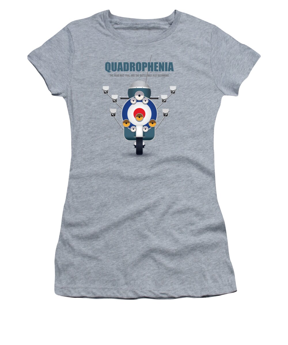 Movie Poster Women's T-Shirt featuring the digital art Quadrophenia - Alternative Movie Poster by Movie Poster Boy