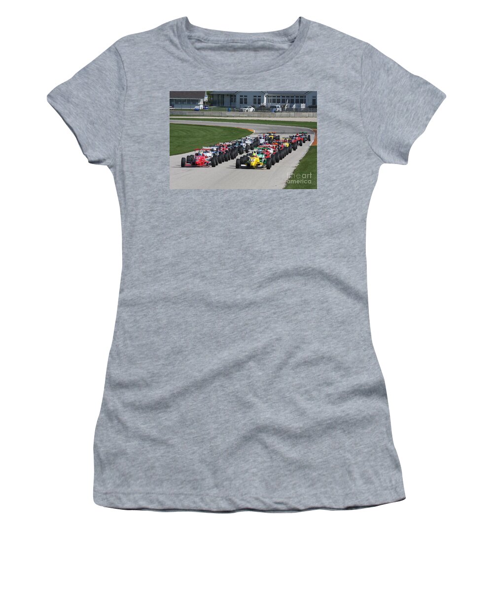Usf 2000 Women's T-Shirt featuring the photograph Race Start USF 2000 by Pete Klinger
