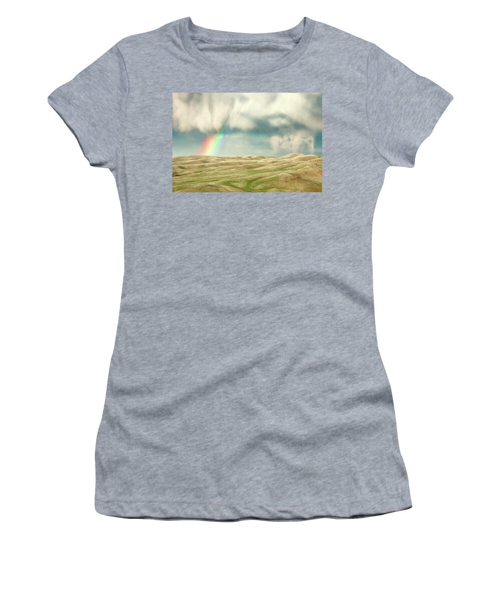 Storm Women's T-Shirt featuring the photograph Rainbow After the Rain by Todd Klassy