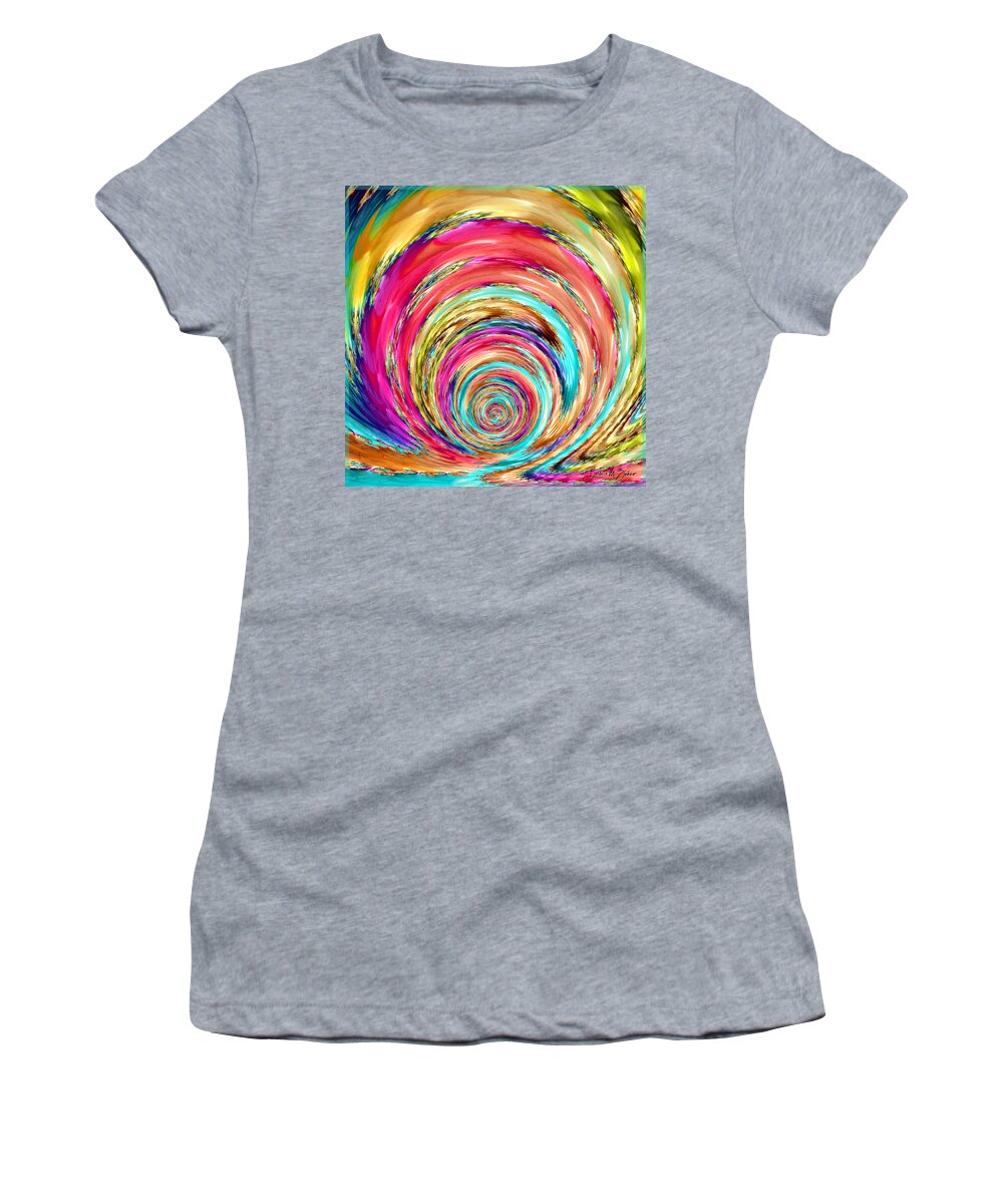 Circle Women's T-Shirt featuring the photograph Rainbow Circle by Barbara Zahno