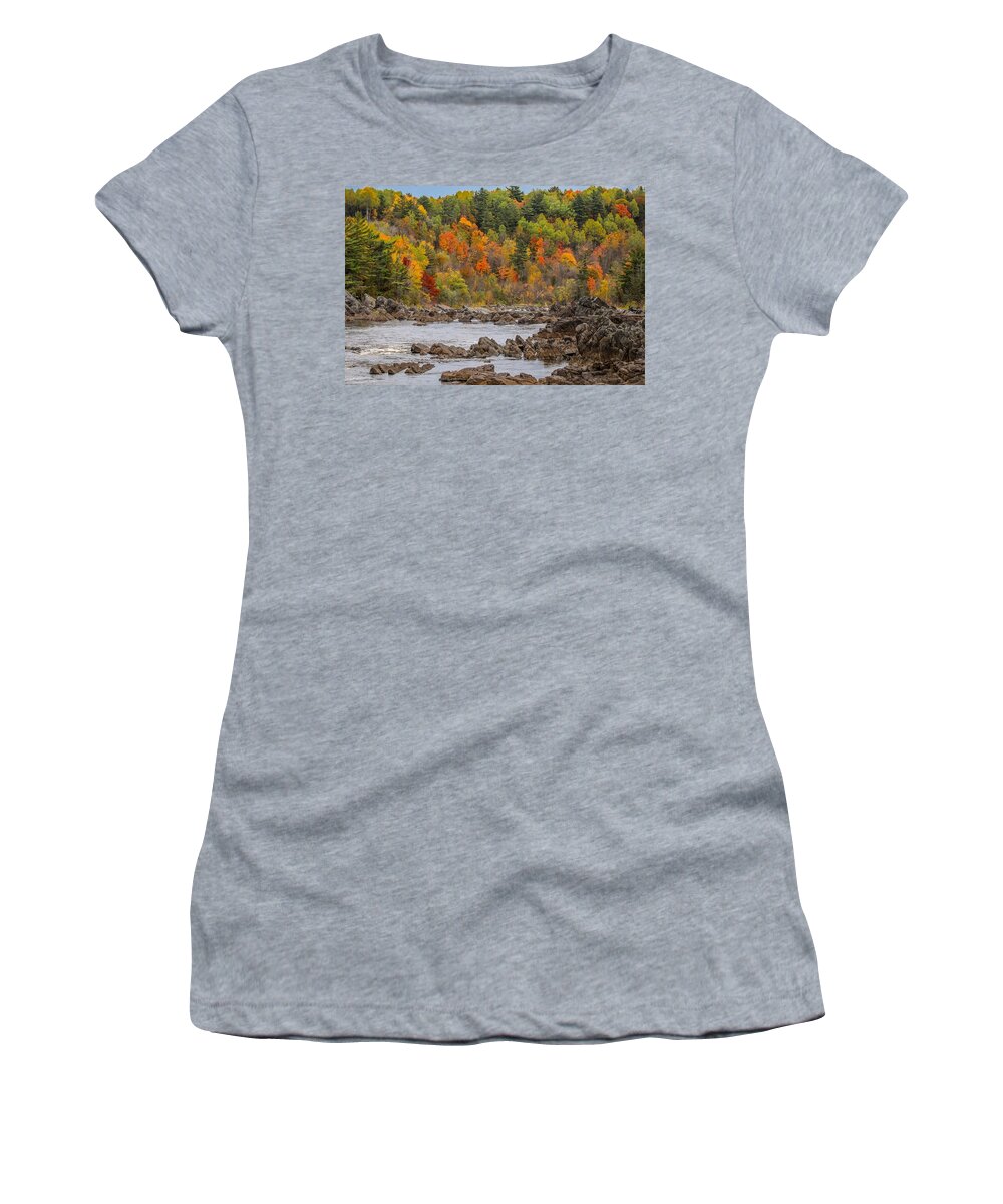 River Women's T-Shirt featuring the photograph Rapids on St. Louis River by Susan Rydberg