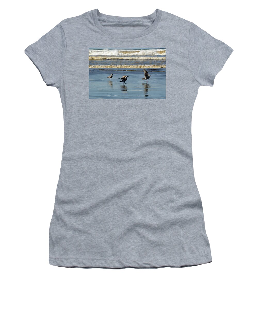 Beach Women's T-Shirt featuring the photograph Ready Set Go by Tikvah's Hope