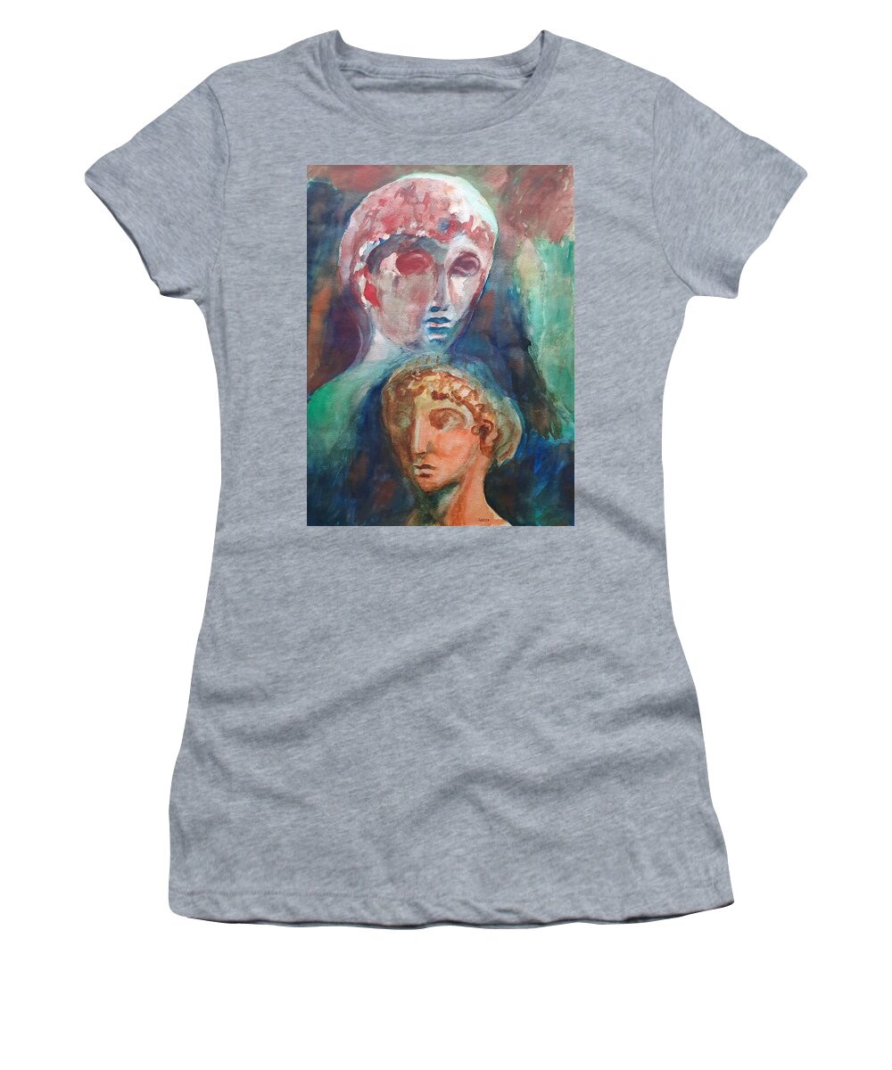 Masterpiece Paintings Women's T-Shirt featuring the painting Reborn by Enrico Garff