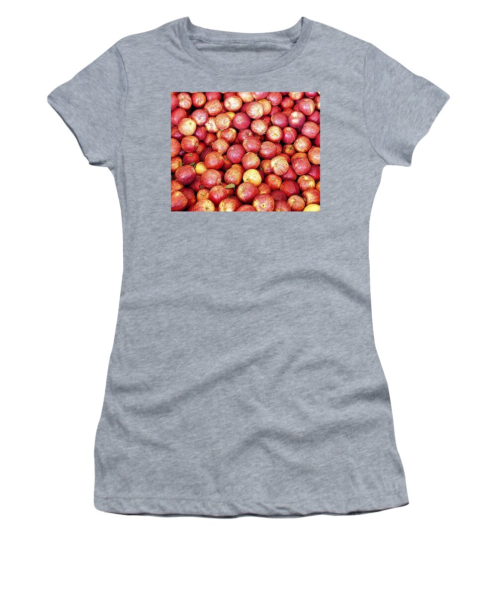 Red Women's T-Shirt featuring the photograph Red Apples by Scott Olsen