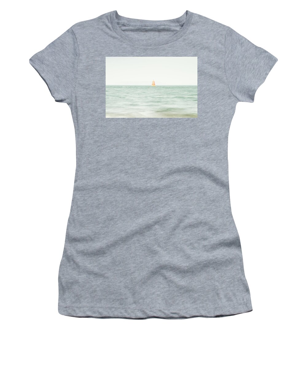 England Women's T-Shirt featuring the photograph Red Bouy at Penmon Point by Spikey Mouse Photography