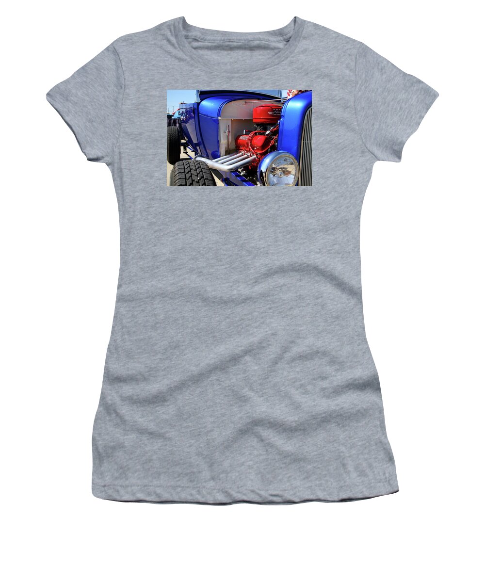 Retro Women's T-Shirt featuring the photograph Red White and Blue by Lens Art Photography By Larry Trager