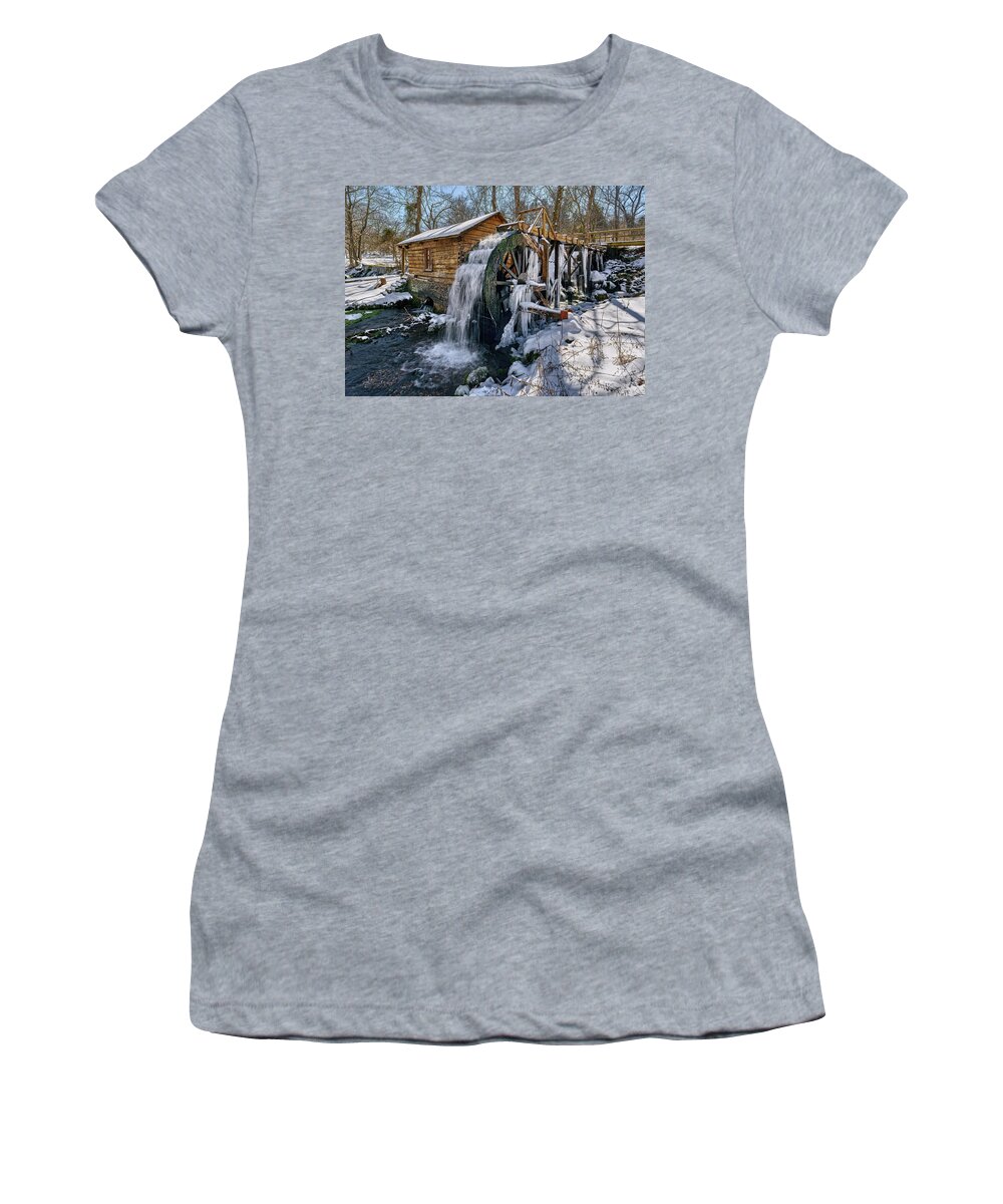 Mill Women's T-Shirt featuring the photograph Reed Spring Mil by Robert Charity