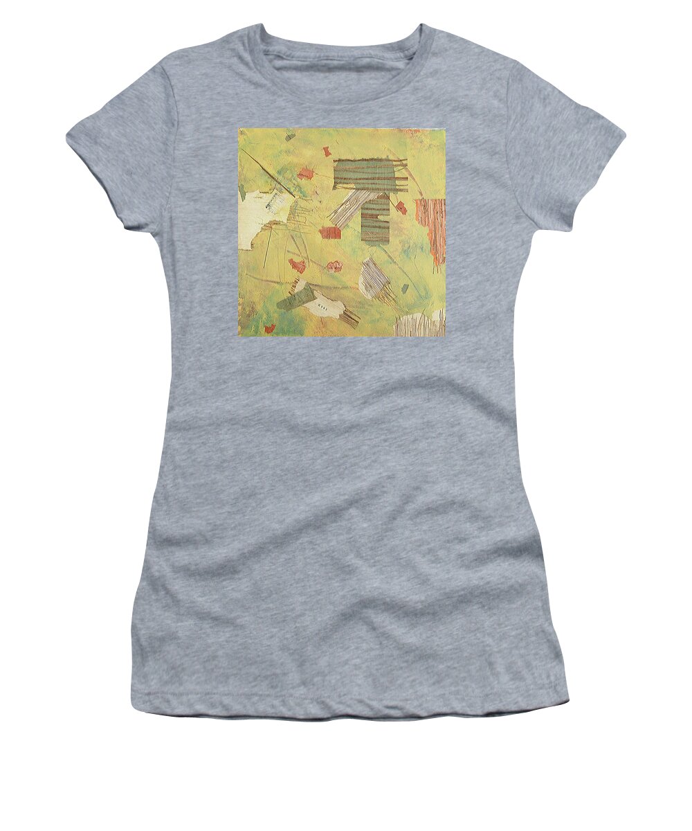 Abstract Women's T-Shirt featuring the mixed media Reminiscence by Dick Richards