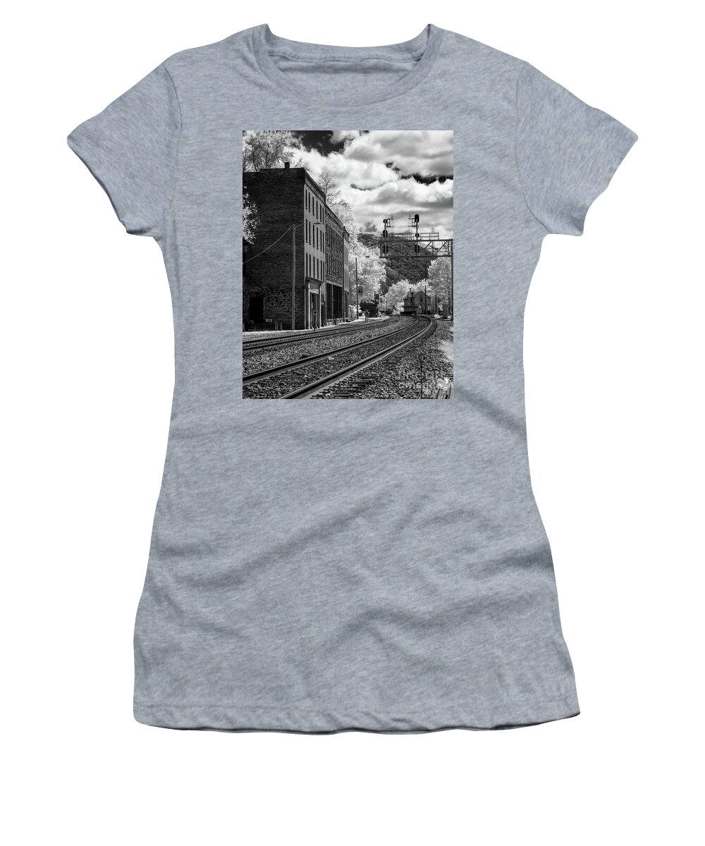 Bnw Women's T-Shirt featuring the photograph Remnants from yesterday by Izet Kapetanovic