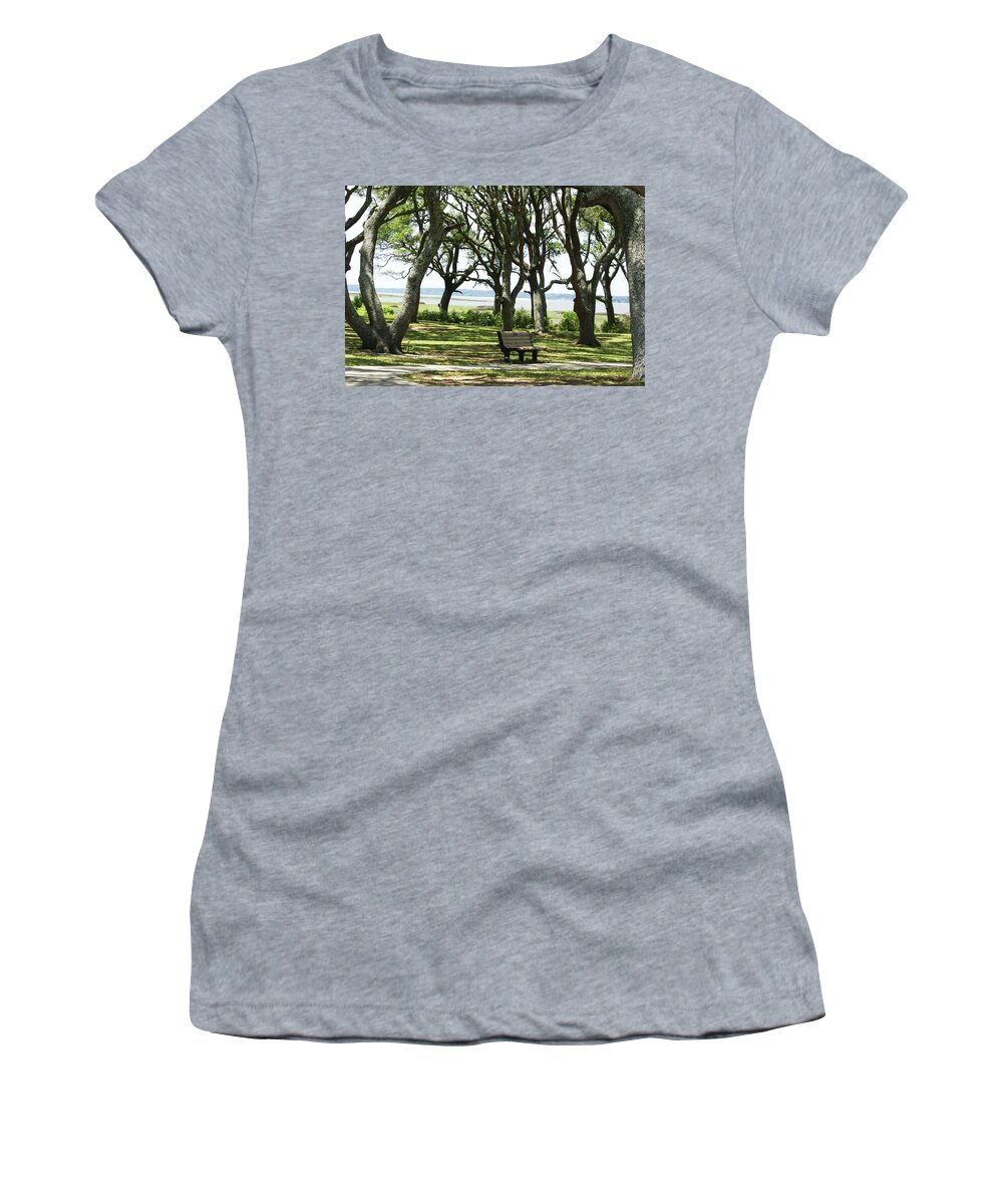  Women's T-Shirt featuring the photograph Rest Here by Heather E Harman