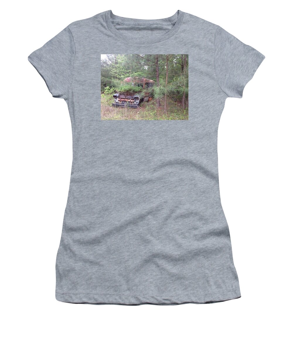 Bus Women's T-Shirt featuring the photograph Retired by Lee Darnell