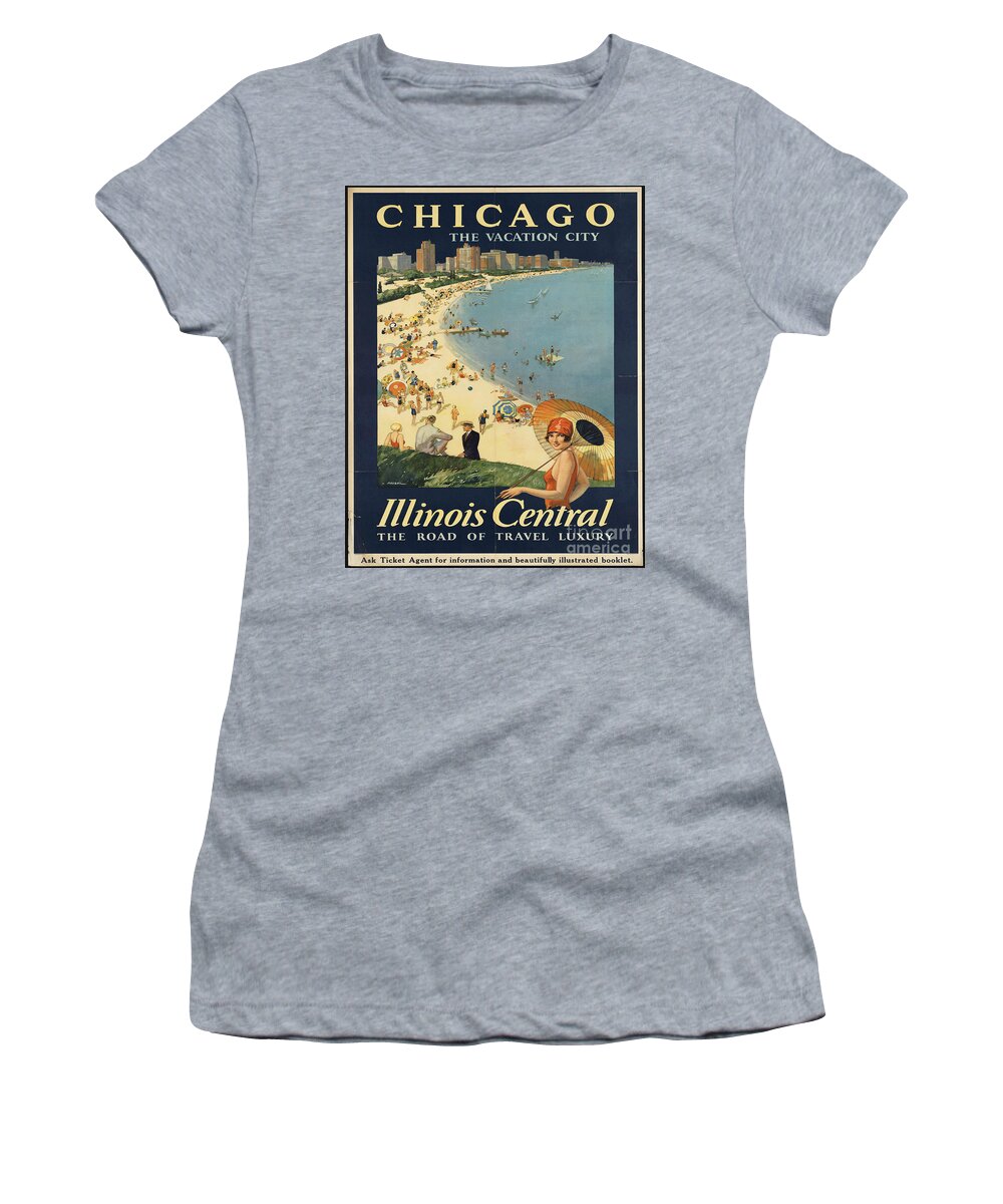 Retro Women's T-Shirt featuring the photograph Retro Chicago by Action