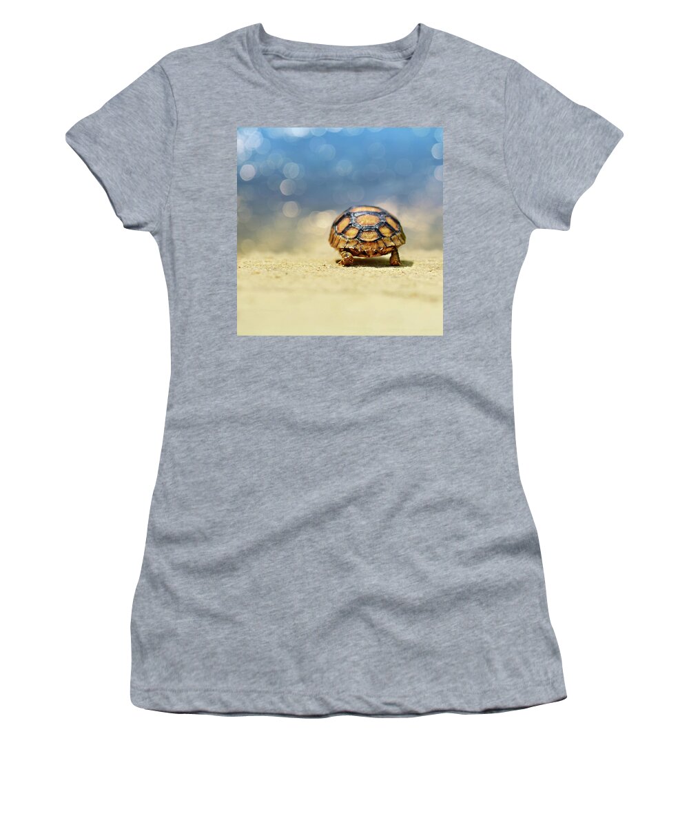Animal Women's T-Shirt featuring the photograph Road Warrior by Laura Fasulo
