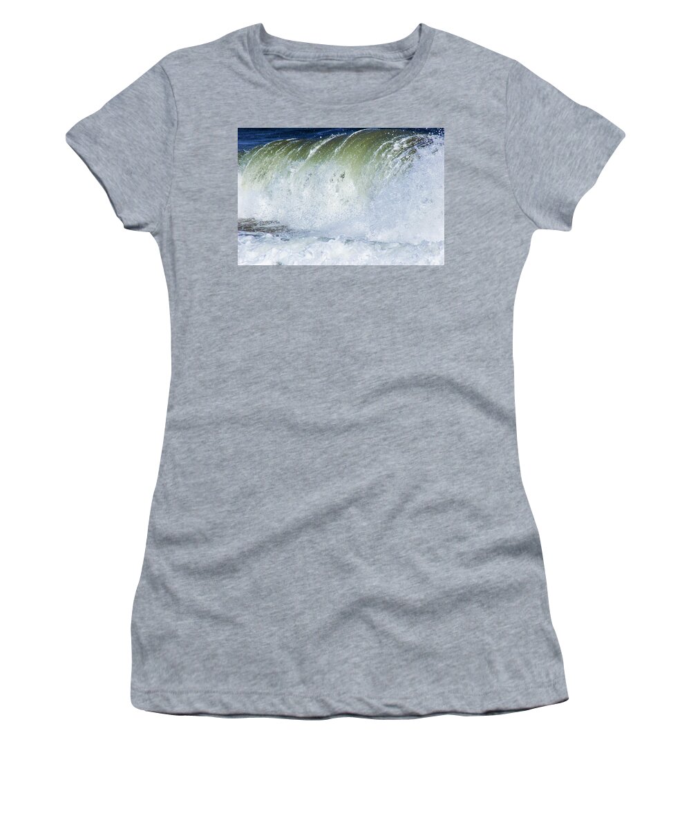 Seascape Women's T-Shirt featuring the photograph Roar by Ruth Crofts Photography