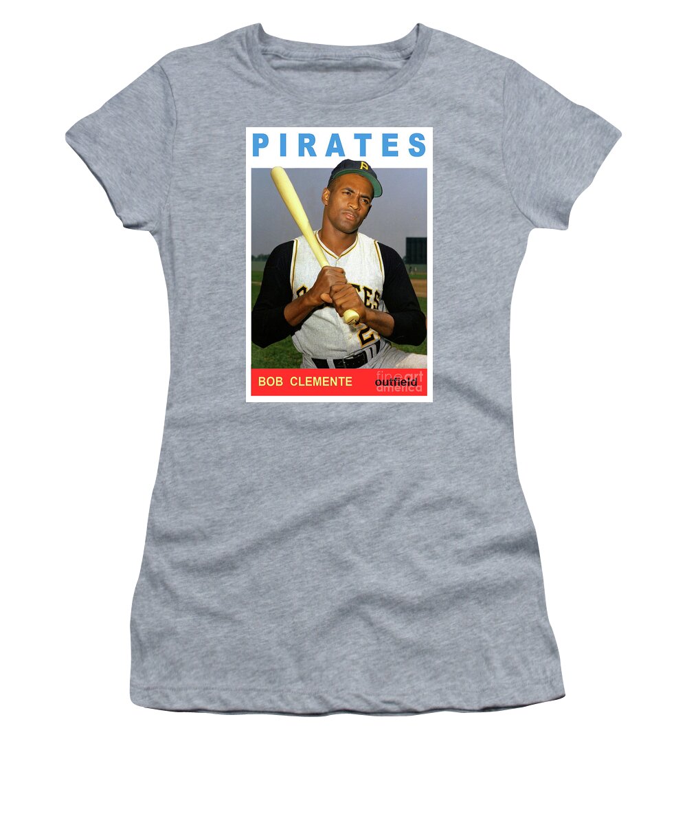 Roberto Clemente, Pirates, outfield, baseball card Women's T-Shirt by  Thomas Pollart - Pixels